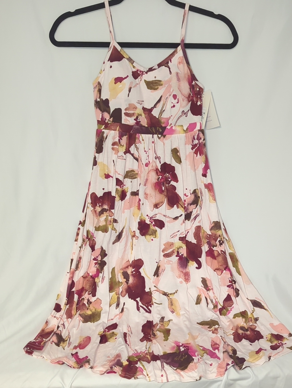 Stars Above Floral V-Neck Pink Madi Dress with Spaghetti Straps